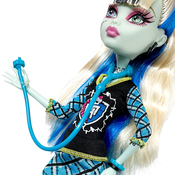 Monster High Frankie Stein Vanity Playset Replacement Blue Neck Bolts Charger Part