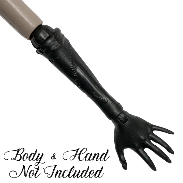 Monster High Freak Du Chic Clawdeen Wolf Doll Replacement Left Black Forearm Arm Part