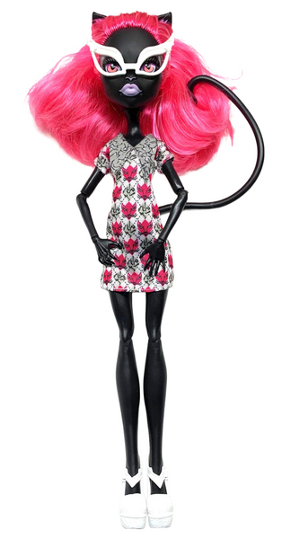 Monster High Geek Shriek Catty Noir Black Cat Doll With Tail & Outfit