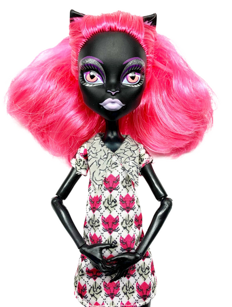 Monster High Geek Shriek Catty Noir Black Cat Doll With Tail & Outfit