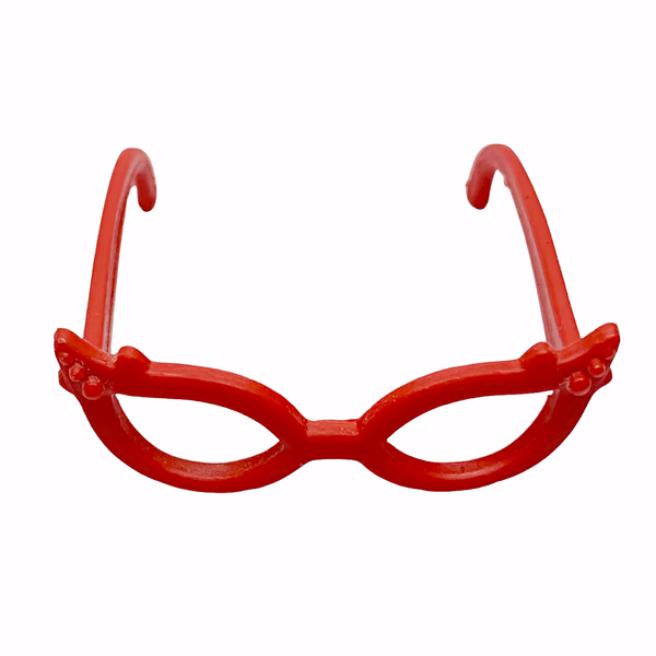 Boo-tique Custom Made Replica Ghoulia Red Cat Eye Style Glasses Fits Monster High Dolls