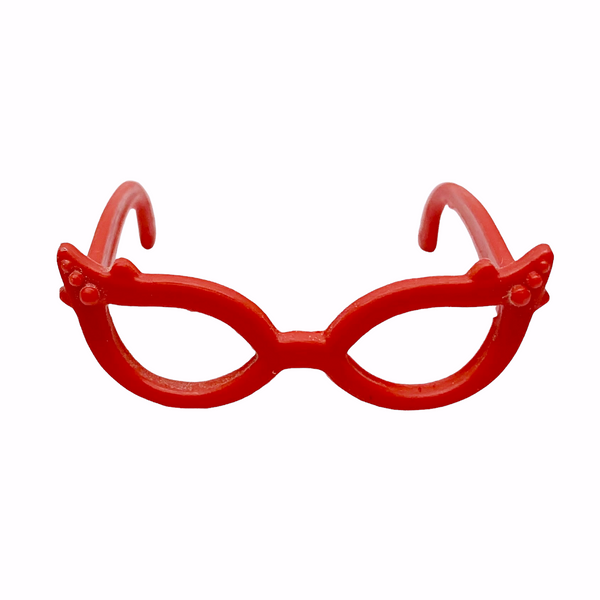 Boo-tique Custom Made Replica Ghoulia Red Cat Eye Style Glasses Fits Monster High Dolls