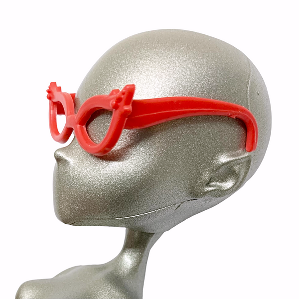 Boo-tique Custom Made Replica Ghoulia Red Cat Eye Style Glasses Fits Monster High Dolls