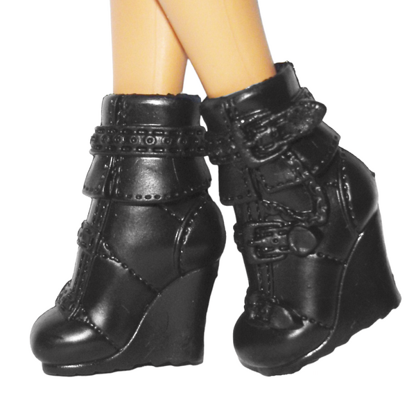 Monster High Howleen Wolf Pack Of Trouble Doll Replacement Solid Black Shoes