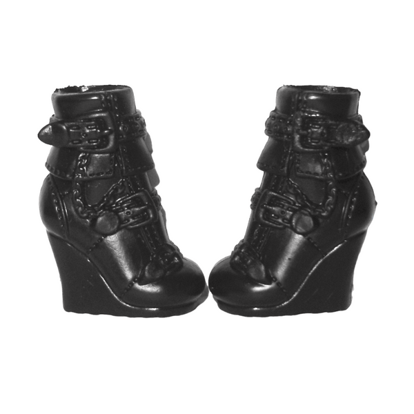 Monster High Howleen Wolf Pack Of Trouble Doll Replacement Solid Black Shoes