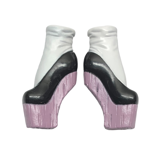 Monster High Dance Class Rochelle Goyle Doll Replacement Black & White Shoes