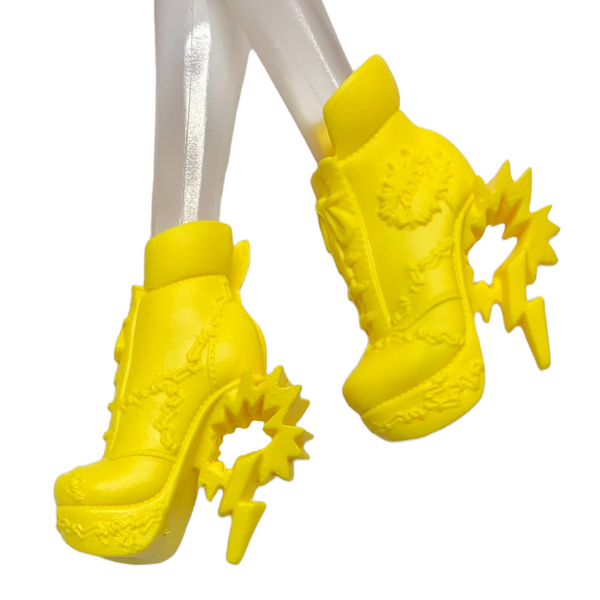 Monster High Comic Book Zaaap! Frankie Stein Doll Replacement Yellow Boots Shoes