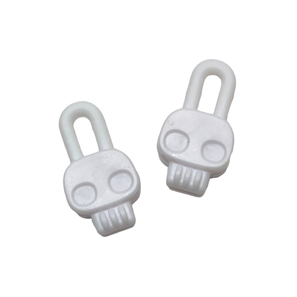 Monster High Deadluxe High School Playset Replacement Pair Of White Skull Locker Lock Parts