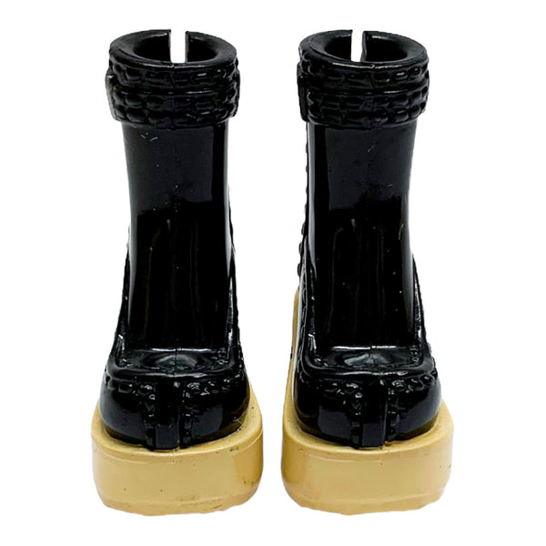 Mattel Barbie My Scene Doll My Look Replacement Shoes Black Platform Boots
