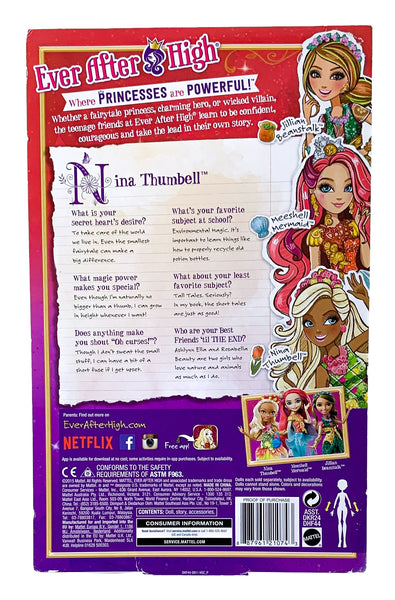 Ever After High Nina Thumbell Daughter Of Thumbelina Doll (DHF44)