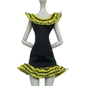 Monster High Create A Monster Witch / Cat Doll Replacement Black & Yellow Dress