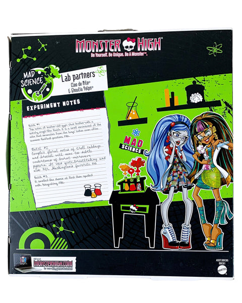 Monster High Mad Science Cleo De Nile & Ghoulia Yelps Dolls (BBC81)