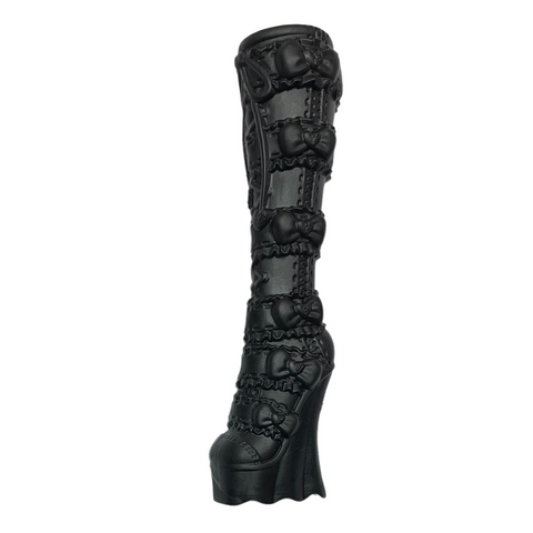 Monster High 17" Frightfully Tall Elissabat Doll Replacement Single Left Tall Black Boot