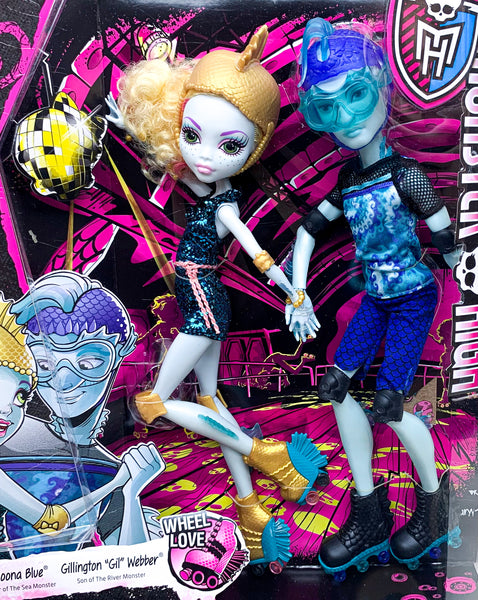 Monster High Lagoona Blue & Gillington "Gil" Webber Wheel Love Dolls 2 Pack