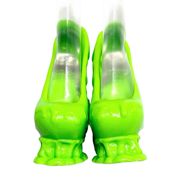 Monster High Ice Scream Ghouls Clawdeen Wolf Doll Replacement Green Shoes