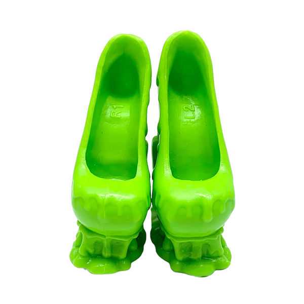 Monster High Ice Scream Ghouls Clawdeen Wolf Doll Replacement Green Shoes