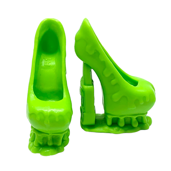 Monster High Ice Scream Ghouls Clawdeen Wolf Doll Replacement Green Shoes