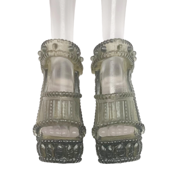 Monster High Haunted Kiyomi Haunterly Doll Replacement Gray Shoes