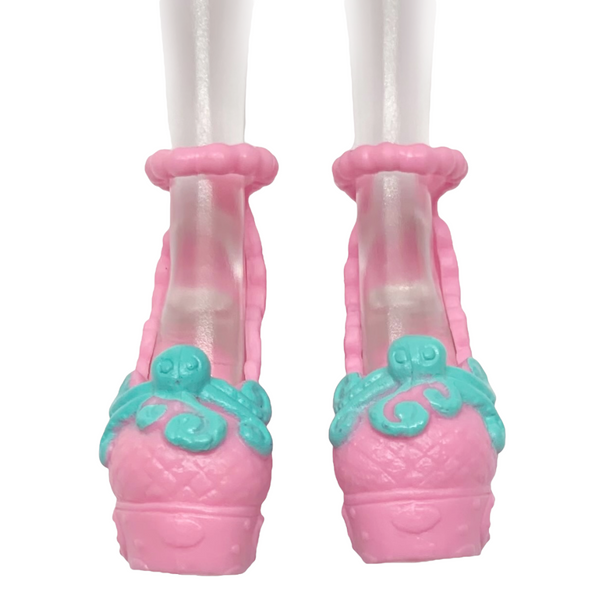 Monster High Scaris Lagoona Blue Doll Replacement Pink Octopus Style Shoes