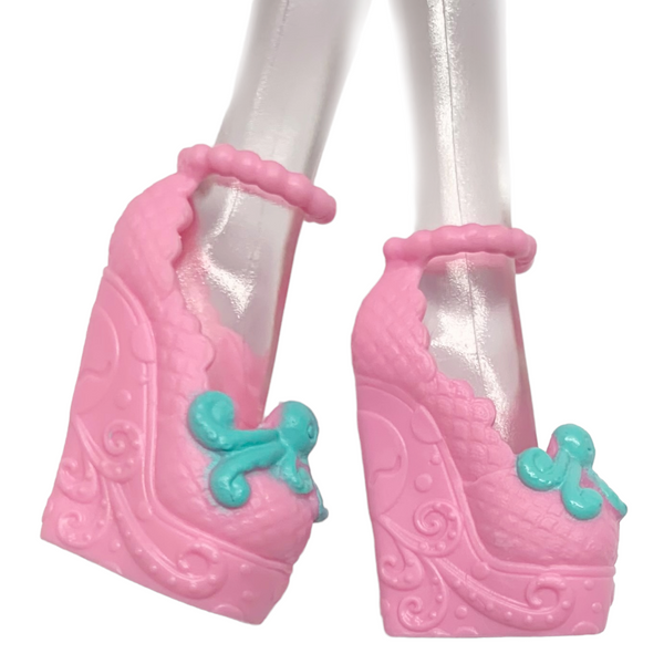 Monster High Scaris Lagoona Blue Doll Replacement Pink Octopus Style Shoes