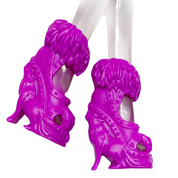 Monster High Clawdeen Wolf Ghoul To Wolf Doll Replacement Purple Shoes