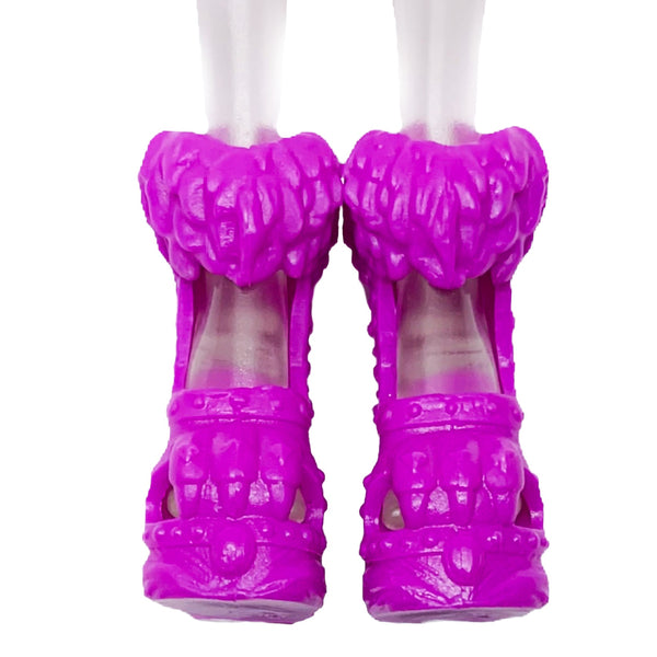 Monster High Clawdeen Wolf Ghoul To Wolf Doll Replacement Purple Shoes