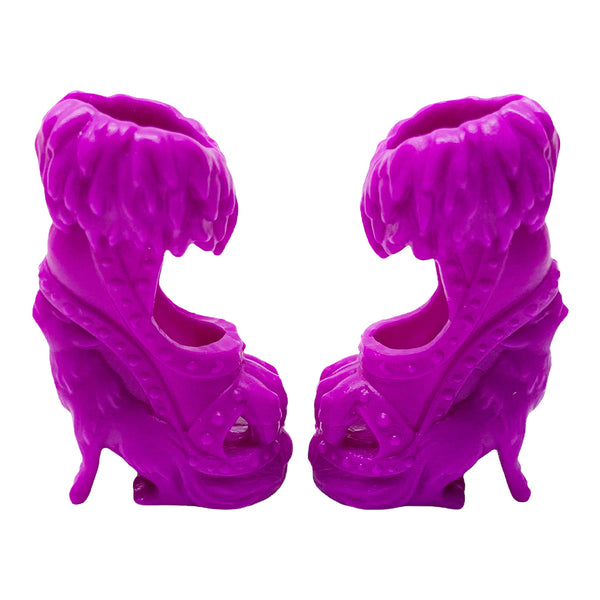 Monster High Clawdeen Wolf Ghoul To Wolf Doll Replacement Purple Shoes