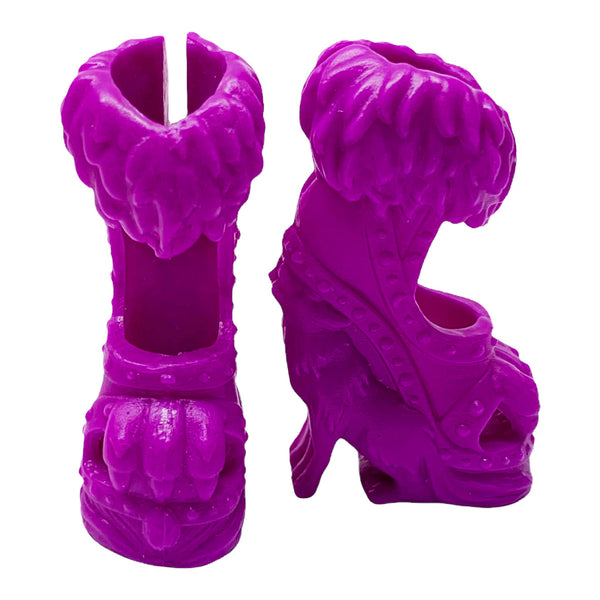 Monster High Clawdeen Wolf Ghoul To Wolf Doll Replacement Purple Shoes