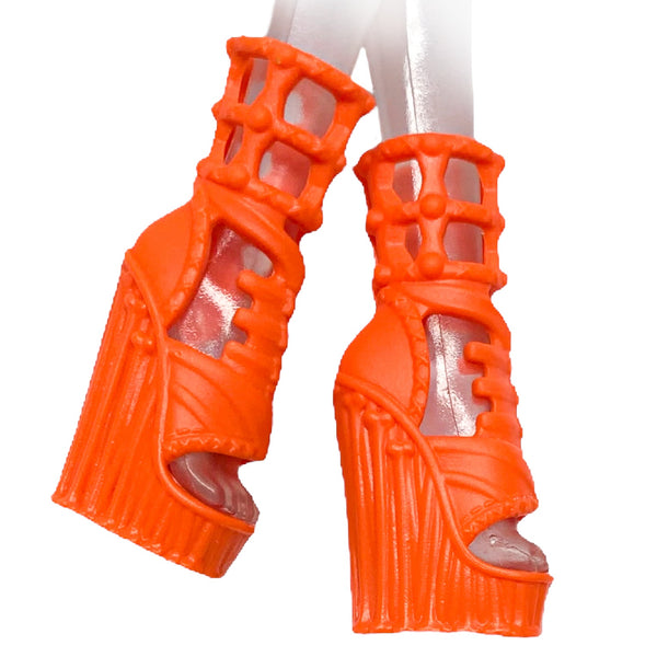 Monster High Ghouls Getaway Meowlody Doll Replacement Orange Shoes