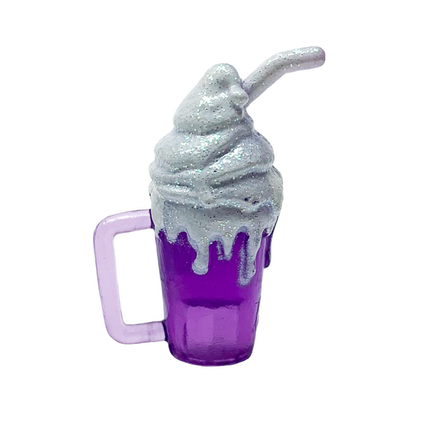 Monster High Abbey Bominable Ice Bed Playset Replacement Purple Glitter Drink Cup