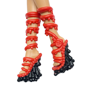 Monster High Sweet Screams Frankie Stein Doll Replacement Red & Black Shoes
