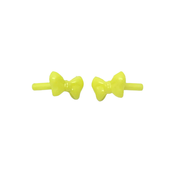 Monster High Gloom Beach Draculaura Doll Replacement Yellow Bow Earrings