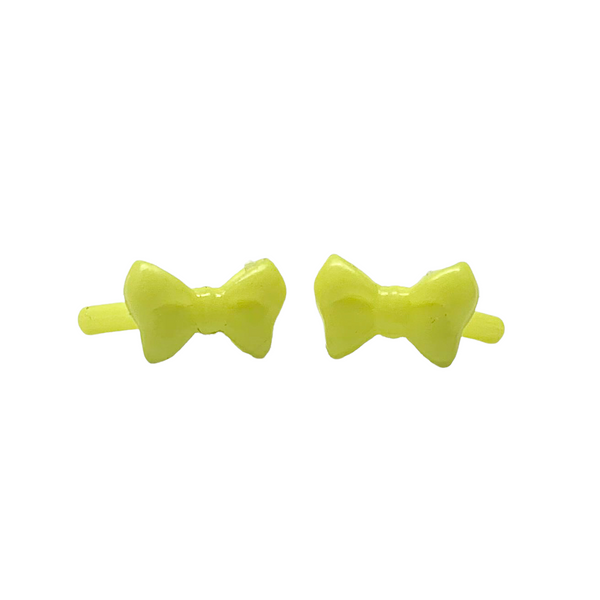 Monster High Gloom Beach Draculaura Doll Replacement Yellow Bow Earrings