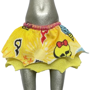 Monster High Deluxe Inner Monster Genie Doll Replacement Yellowed Layered Skirt