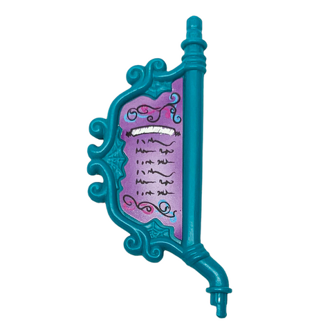 Monster High Travel Scaris Café Cart Playset Replacement Sign Post Part