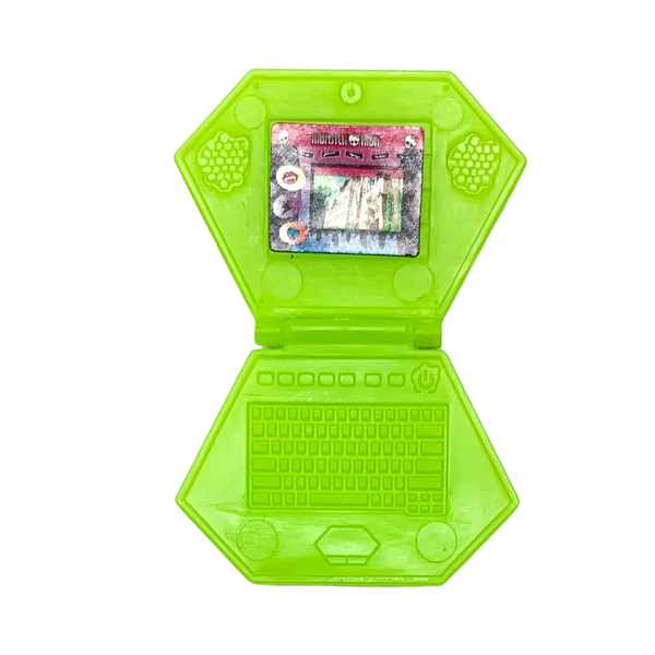 Monster High Social Spots Student Lounge Playset Replacement Green Laptop Part