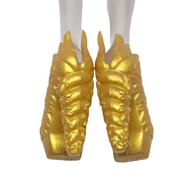 Ever After High Apple White Mirror Beach Doll Replacement Gold Shoes