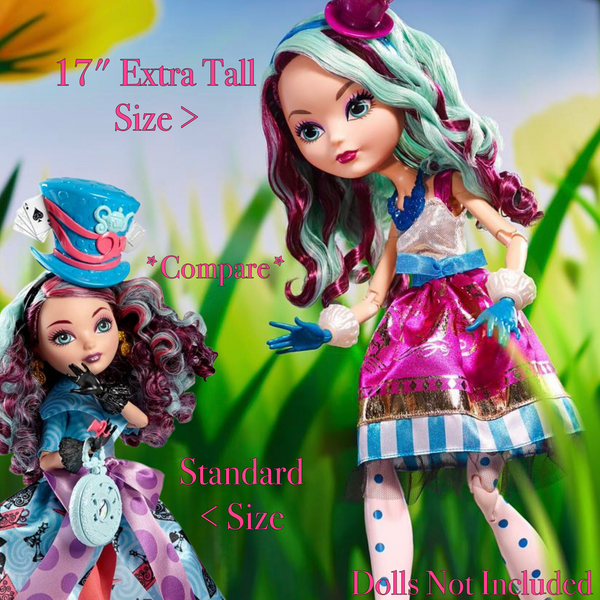 Ever After High Way Too Wonderland 17" Extra Tall Madeline Doll Replacement Shoes