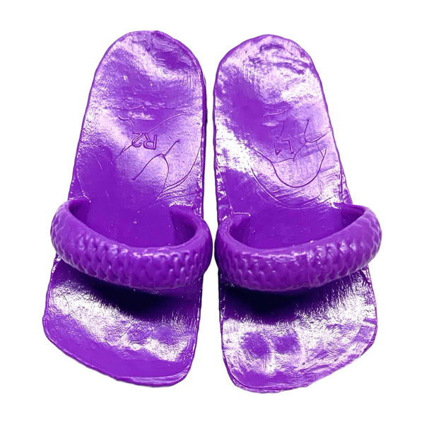 Monster High Mansters Gil Webber Boy Doll Replacement Shoes Purple Flip Flops