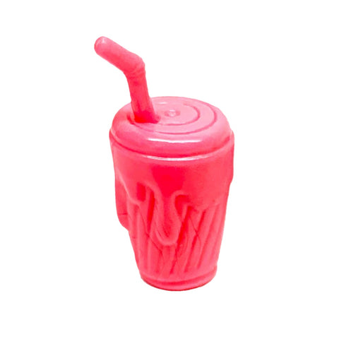 Monster High Beast Bites Cafe Creepateria Playset Replacement Neon Pink Soda Cup Drink Part