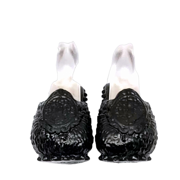 Ever After High Raven Queen Getting Fairest Replacement Black Slippers Shoes