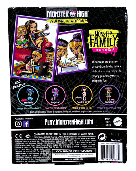 Monster High Cleo Monster Family Sandy De Nile Doll (FCV73)