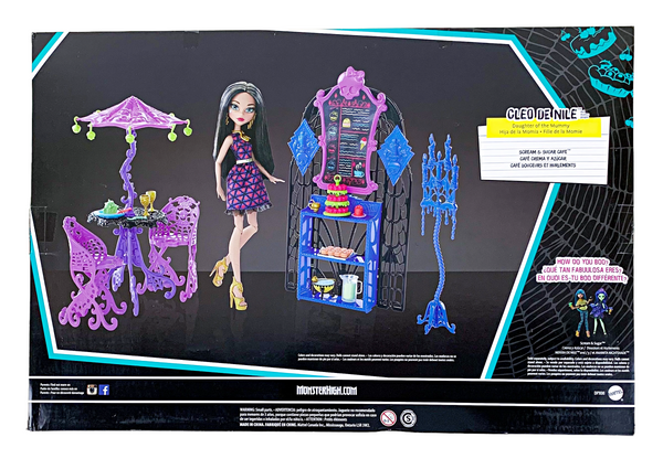 Monster High Cleo De Nile Scream & Sugar Cafe Playset (DPX08)