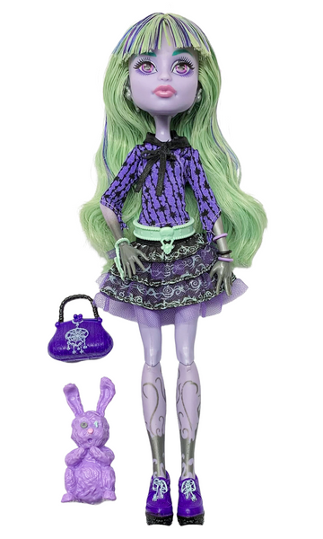 Monster High 13 Wishes Twyla Boogeyman Doll With Pet & Diary