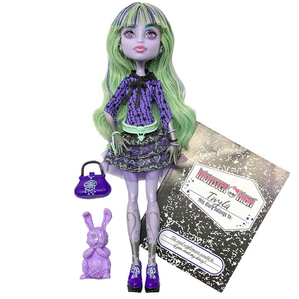 Monster High 13 Wishes Twyla Boogeyman Doll With Pet & Diary