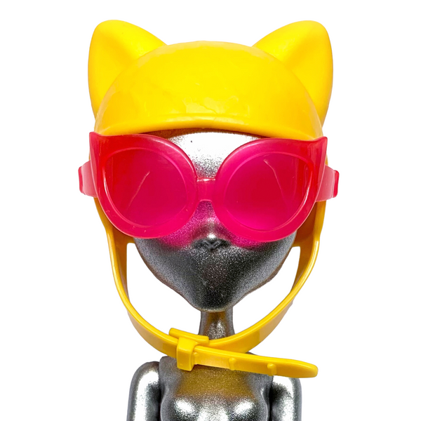 Monster High Wheelin' Werecats Twins Purrsephone Doll Replacement Helmet W/ Goggles