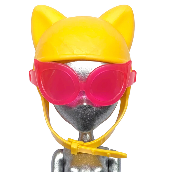 Monster High Wheelin' Werecats Twins Purrsephone Doll Replacement Helmet W/ Goggles