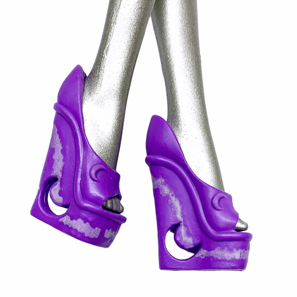 Monster High Color Me Creepy Werewolf Add On Pack Replacement Purple Shoes