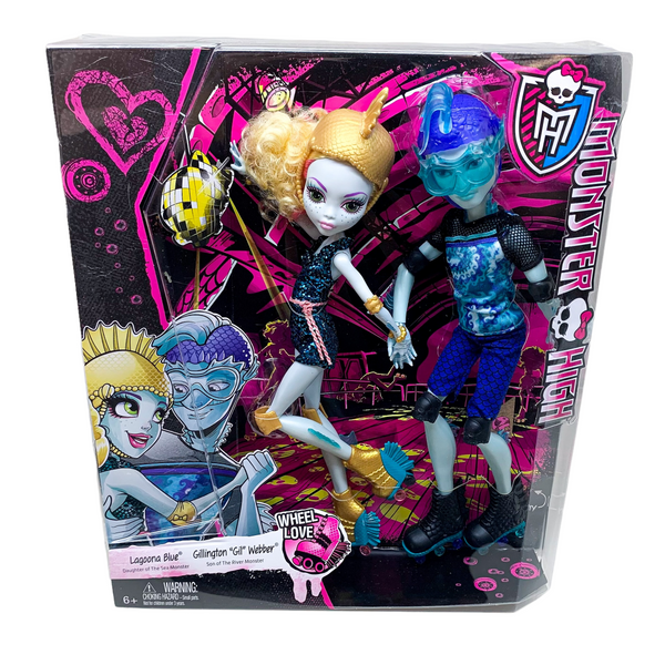 Monster High Lagoona Blue & Gillington "Gil" Webber Wheel Love Dolls 2 Pack