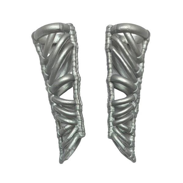 Monster High Color Me Creepy Design Chamber Replacement Silver Alien Style Leg Wraps